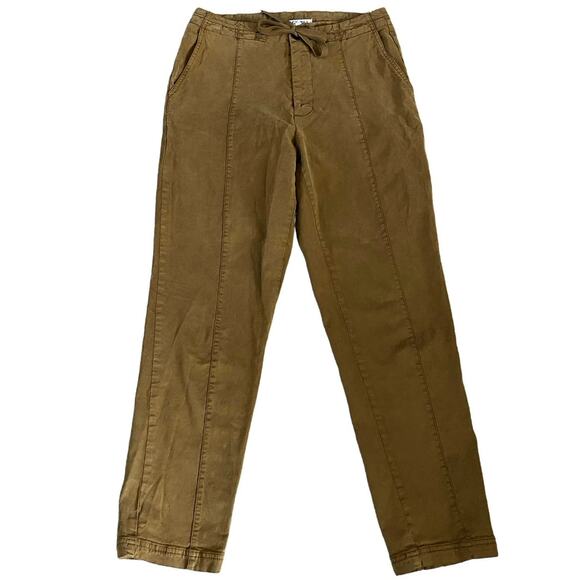 Alex Mill Size 6 Tan Chino Pants Seams Drawstring Waist - Picture 1 of 5